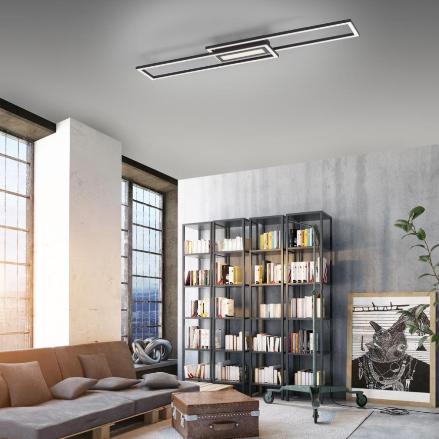 Leuchten Direkt 14696-18 - LED Dimmable surface-mounted chandelier ASMIN LED/45W/230V black