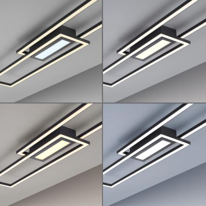 Leuchten Direkt 14696-18 - LED Dimmable surface-mounted chandelier ASMIN LED/45W/230V black