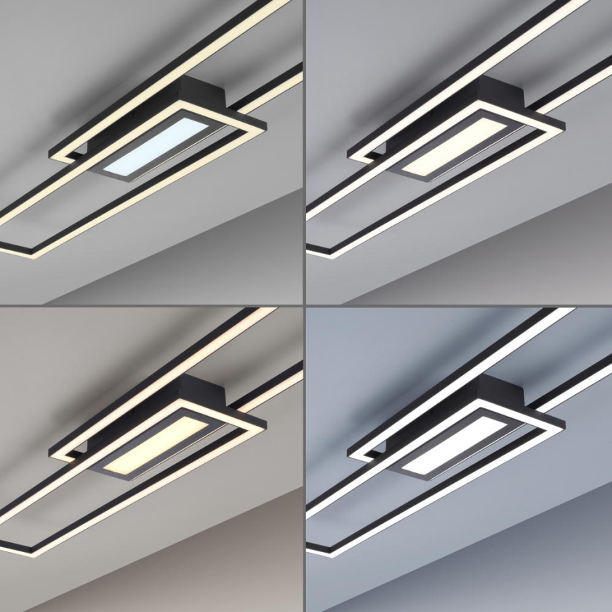 Leuchten Direkt 14696-18 - LED Dimmable surface-mounted chandelier ASMIN LED/45W/230V black