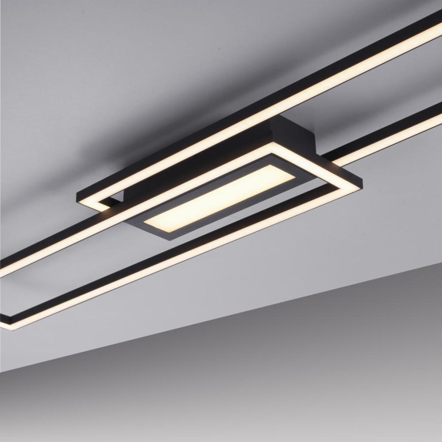 Leuchten Direkt 14696-18 - LED Dimmable surface-mounted chandelier ASMIN LED/45W/230V black