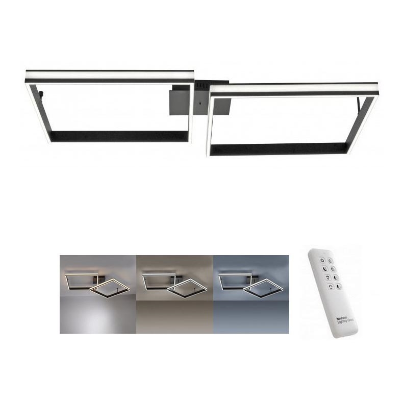 Leuchten Direkt 14700-18 - LED Dimmable surface-mounted chandelier ELIS 2xLED/19W/230V + remote control
