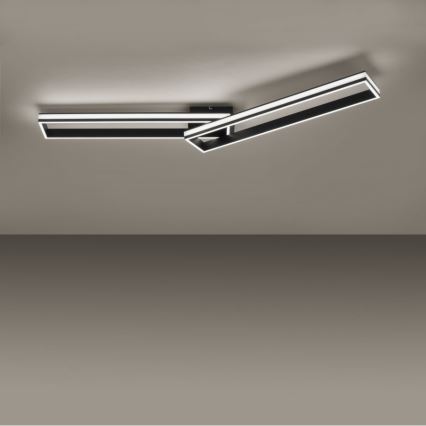 Leuchten Direkt 14701-18 - LED Dimmable surface-mounted chandelier ELIS 2xLED/19W/230V + remote control