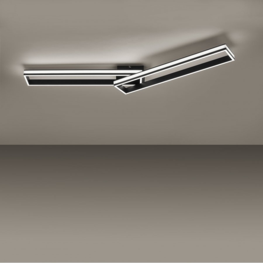 Leuchten Direkt 14701-18 - LED Dimmable surface-mounted chandelier ELIS 2xLED/19W/230V + remote control