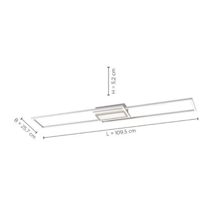 Leuchten Direkt 14711-55 - LED Dimmable ceiling light ASMIN LED/42W/230V 3000-5000K + remote control
