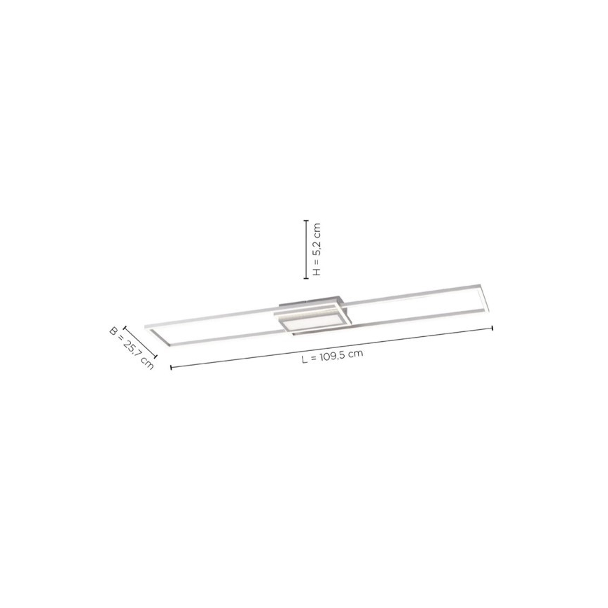 Leuchten Direkt 14711-55 - LED Dimmable ceiling light ASMIN LED/42W/230V 3000-5000K + remote control