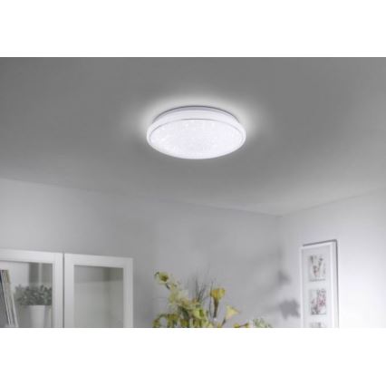 Leuchten Direkt 14743-16 - LED RGB Dimmable ceiling light JUPI LED/28W/230V Tuya 2700-5000K + remote control