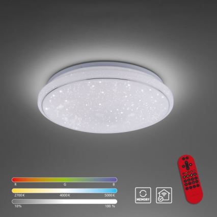 Leuchten Direkt 14743-16 - LED RGB Dimmable ceiling light JUPI LED/28W/230V Tuya 2700-5000K + remote control