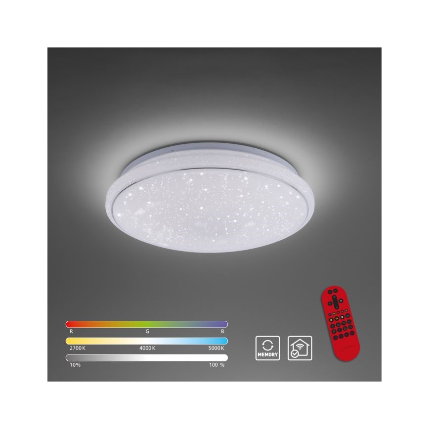 Leuchten Direkt 14743-16 - LED RGB Dimmable ceiling light JUPI LED/28W/230V Tuya 2700-5000K + remote control