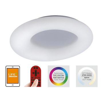 Leuchten Direkt 14746-16 - LED RGB Dimming ceiling light LOLA LED/38W/230V Tuya + remote control