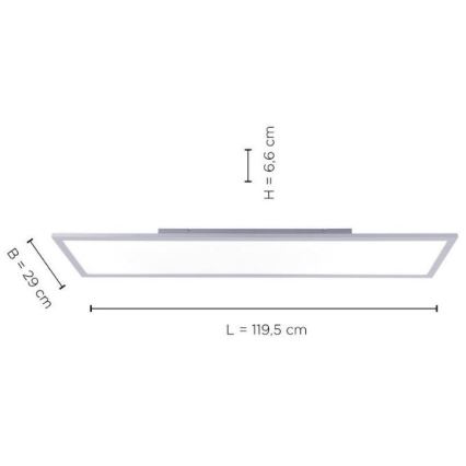 Leuchten Direkt 14753-21 - LED Surface-mounted panel FLAT LED/22W/230V