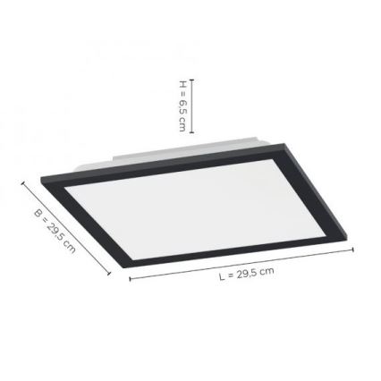 Leuchten Direkt 14754-18- LED Dimmable ceiling light FLAT LED/20W/230V 2700K-5000K + remote control