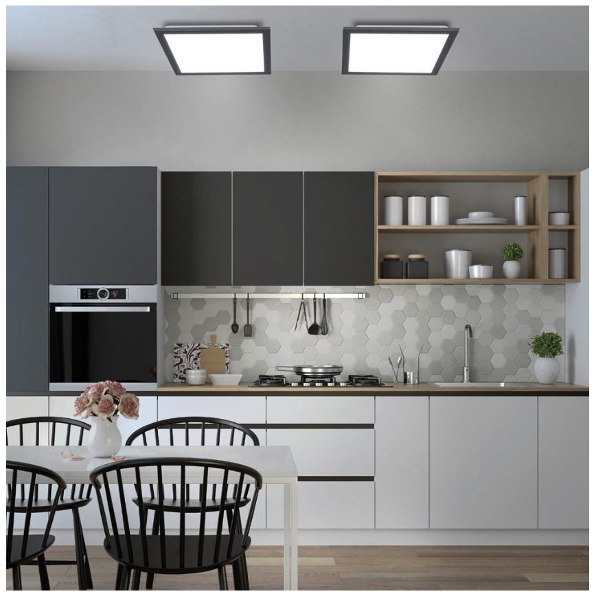 Leuchten Direkt 14755-18 - LED Dimmable ceiling light FLAT LED/28W/230V 2700-5000 + remote control