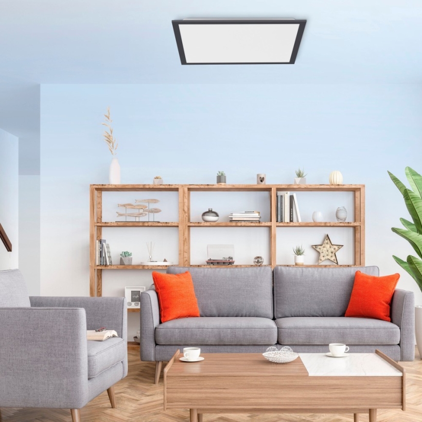 Leuchten Direkt 14755-18 - LED Dimmable ceiling light FLAT LED/28W/230V 2700-5000 + remote control