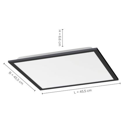 Leuchten Direkt 14755-18 - LED Dimmable ceiling light FLAT LED/28W/230V 2700-5000 + remote control