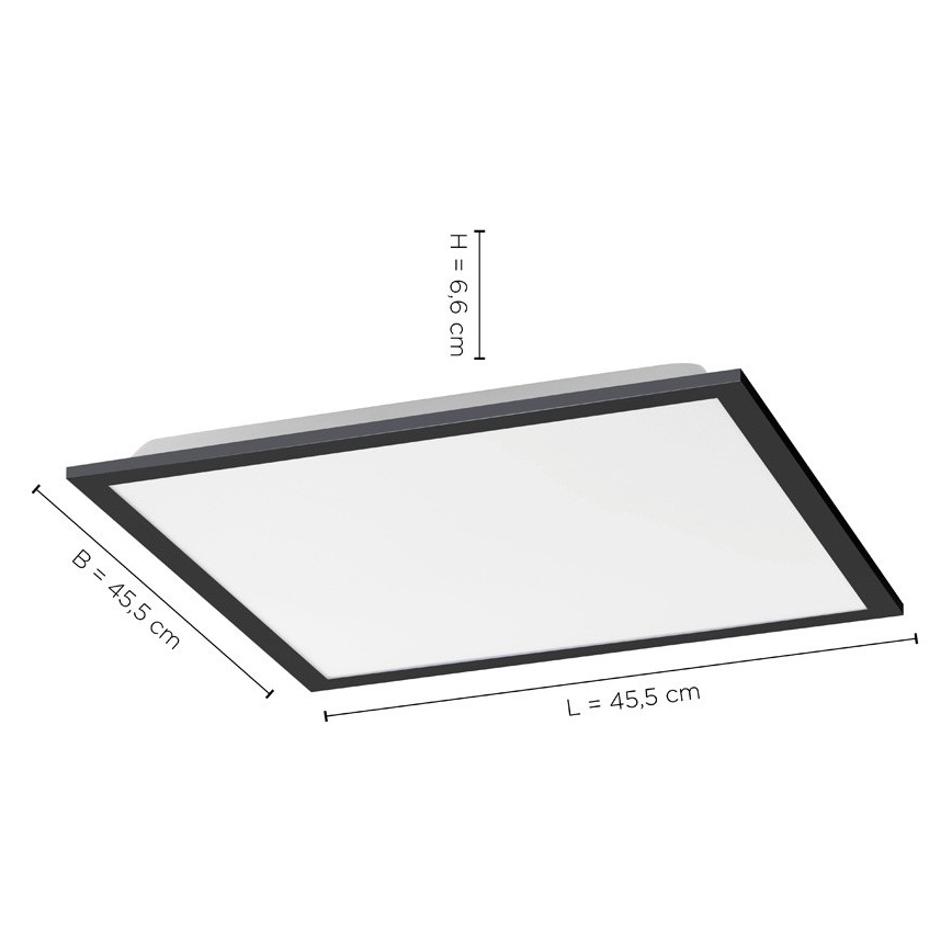 Leuchten Direkt 14755-18 - LED Dimmable ceiling light FLAT LED/28W/230V 2700-5000 + remote control