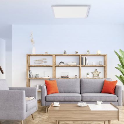 Leuchten Direkt 14755-21- LED Dimmable ceiling light FLAT LED/28W/230V 2700-5000K + remote control