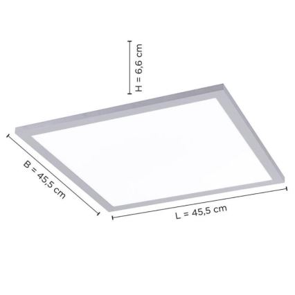 Leuchten Direkt 14755-21- LED Dimmable ceiling light FLAT LED/28W/230V 2700-5000K + remote control