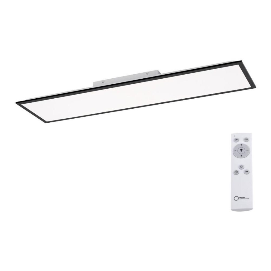 Leuchten Direkt 14757-18 - LED Dimmable surface-mounted panel FLAT LED/36W/230V 2700-5000K black + remote control