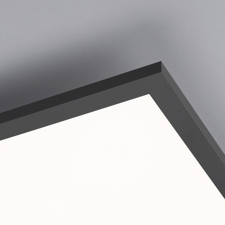 Leuchten Direkt 14757-18 - LED Dimmable surface-mounted panel FLAT LED/36W/230V 2700-5000K black + remote control