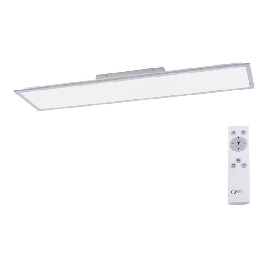 Leuchten Direkt 14757-21- LED Dimmable surface-mounted panel FLAT LED/36W/230V 2700-5000K silver + remote control