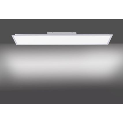 Leuchten Direkt 14757-21- LED Dimmable surface-mounted panel FLAT LED/36W/230V 2700-5000K silver + remote control