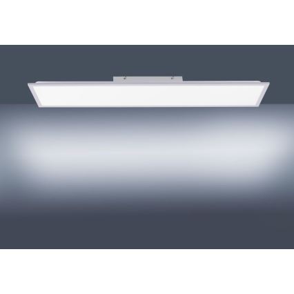 Leuchten Direkt 14757-21- LED Dimmable surface-mounted panel FLAT LED/36W/230V 2700-5000K silver + remote control