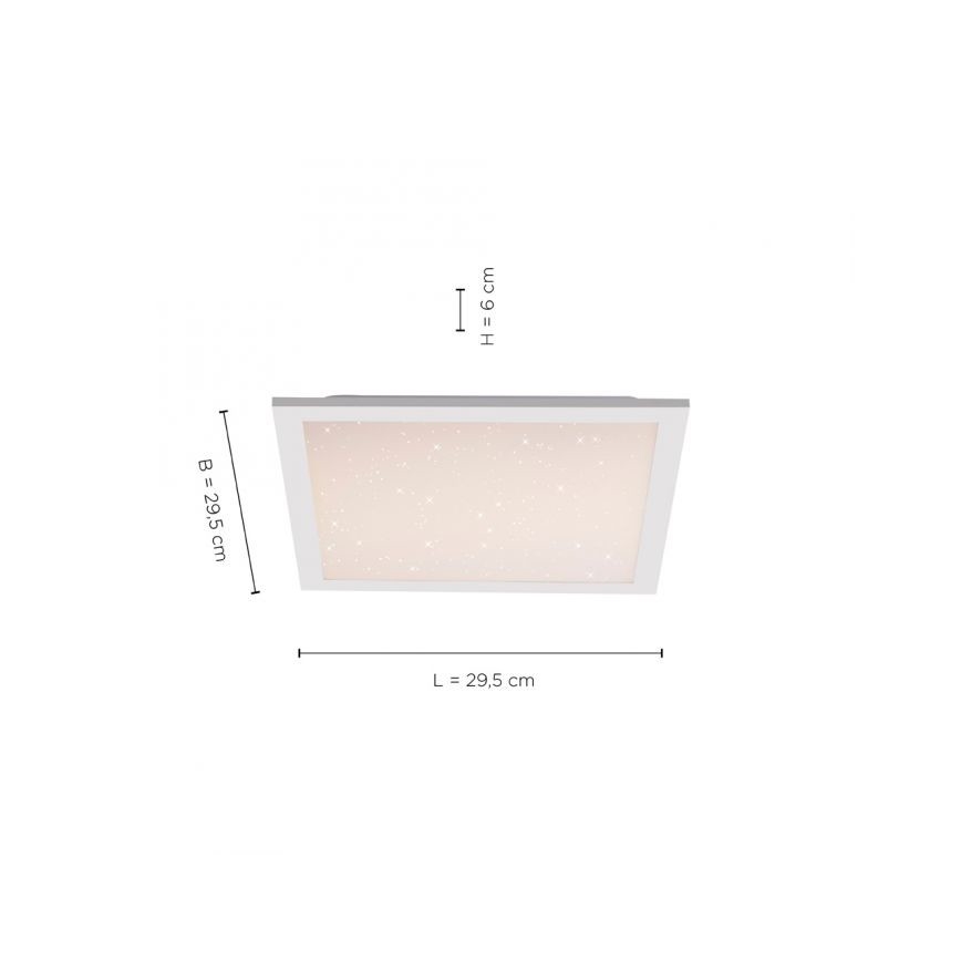 Leuchten Direkt 14760-16 - LED Dimmable ceiling light STARRYFLAT LED/20W/230V 2700-5000K + remote control