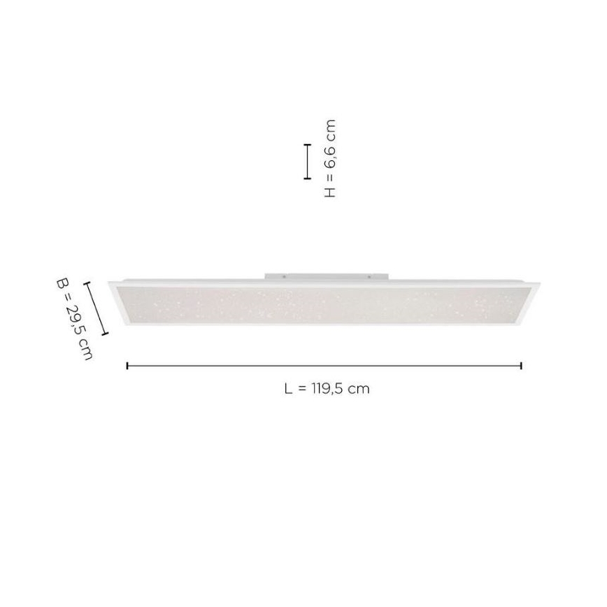 Leuchten Direkt 14762-16 - LED Dimmable light STARRYFLAT LED/36W/230V + remote control