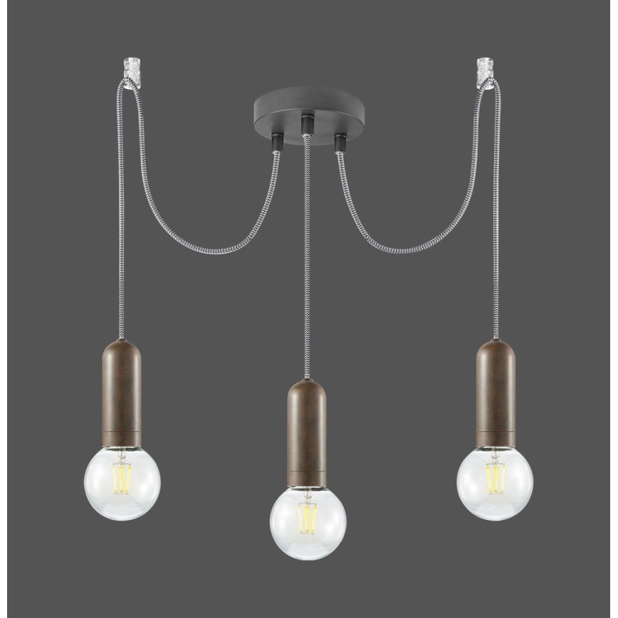 Leuchten Direkt 14776-48 - Chandelier on a string TURN ME 3xE27/60W/230V spider