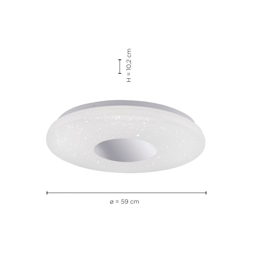 Leuchten Direkt 14822-17 - LED Bathroom ceiling light with a sensor LAVINIA LED/40W/230V IP44