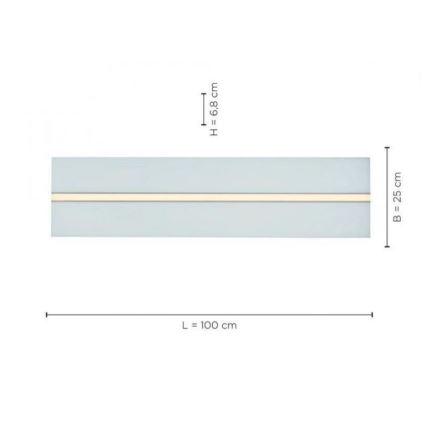 Leuchten Direkt 14854-16 - LED Dimmable ceiling light EDGING LED/30W/230V 2700-5000K + remote control