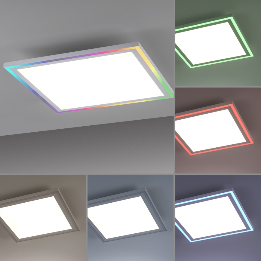 Leuchten Direkt 14900-16 - LED RGB Dimmable ceiling light EDGING LED/24W/230V + remote control