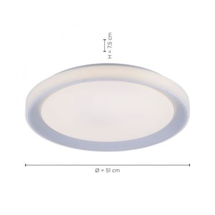 Leuchten Direkt 15110-21 - LED RGB Dimmable ceiling light LENI LOLASMART LED/40W/230V + remote control