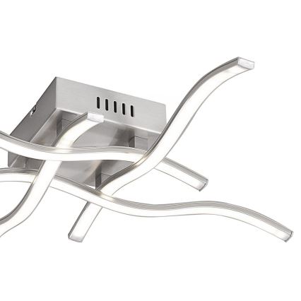 Leuchten Direkt 15131-55 - LED Surface-mounted chandelier WAWE 4xLED/4,6W/230V matte chrome