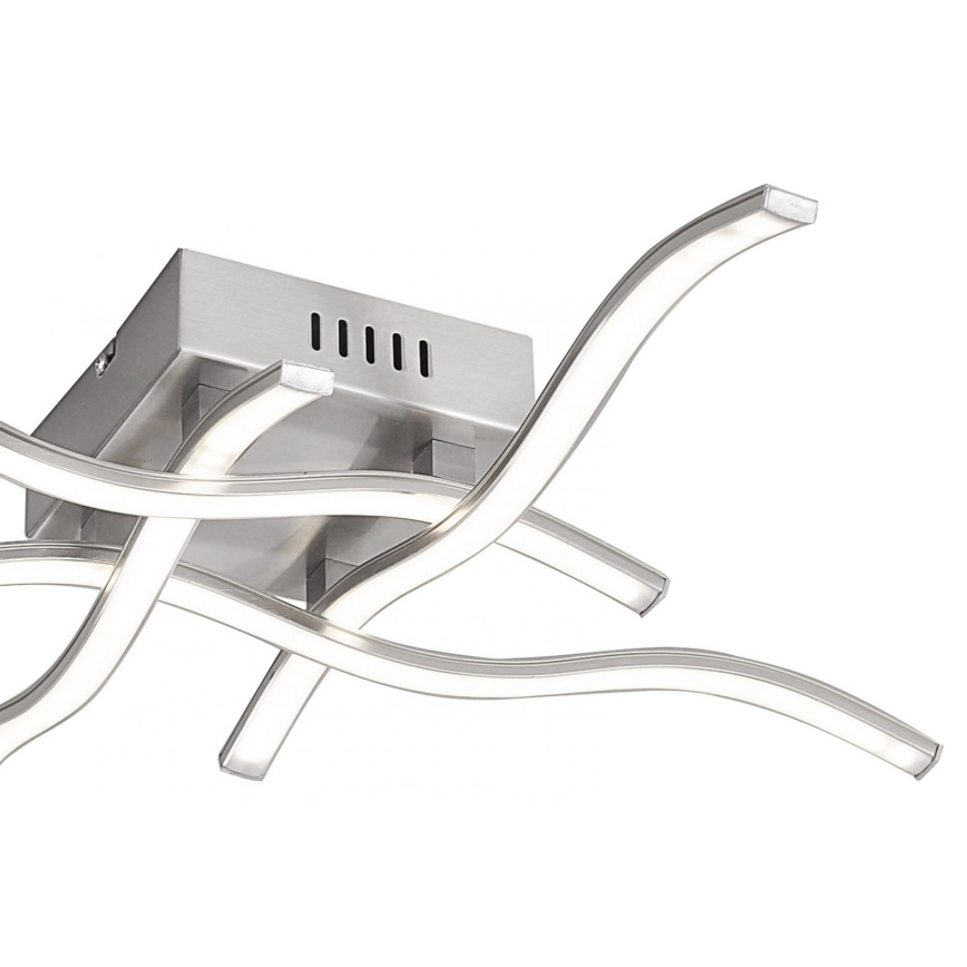 Leuchten Direkt 15131-55 - LED Surface-mounted chandelier WAWE 4xLED/4,6W/230V matte chrome