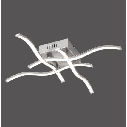 Leuchten Direkt 15131-55 - LED Surface-mounted chandelier WAWE 4xLED/4,6W/230V matte chrome