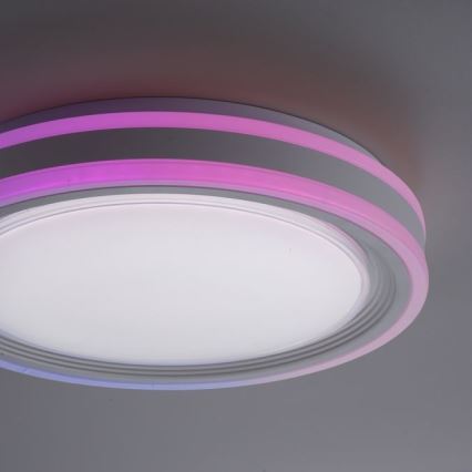 Leuchten Direkt 15152-16 - LED RGBW Dimmable ceiling light SPHERIC LED/18W/230V + remote control