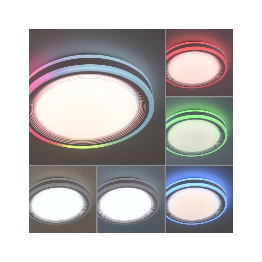 Leuchten Direkt 15152-16 - LED RGBW Dimmable ceiling light SPHERIC LED/18W/230V + remote control