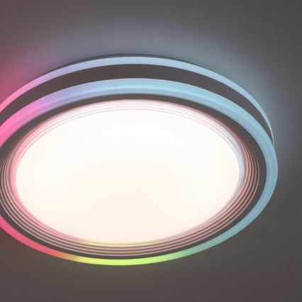 Leuchten Direkt 15152-16 - LED RGBW Dimmable ceiling light SPHERIC LED/18W/230V + remote control