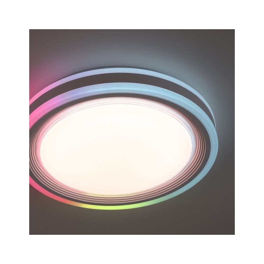 Leuchten Direkt 15152-16 - LED RGBW Dimmable ceiling light SPHERIC LED/18W/230V + remote control