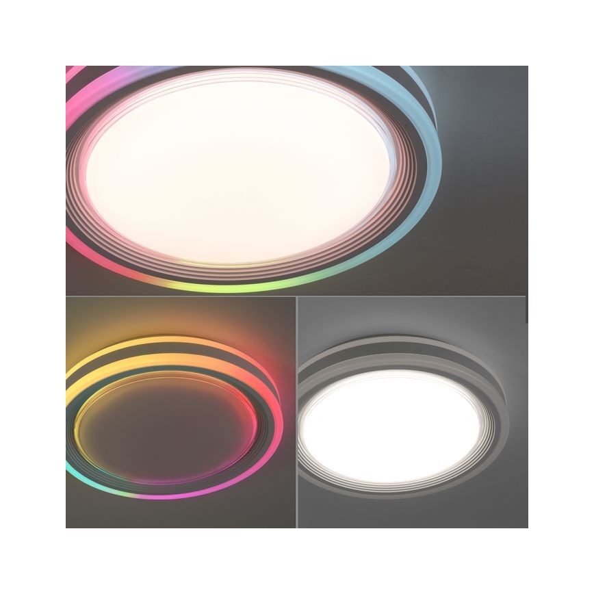 Leuchten Direkt 15152-16 - LED RGBW Dimmable ceiling light SPHERIC LED/18W/230V + remote control