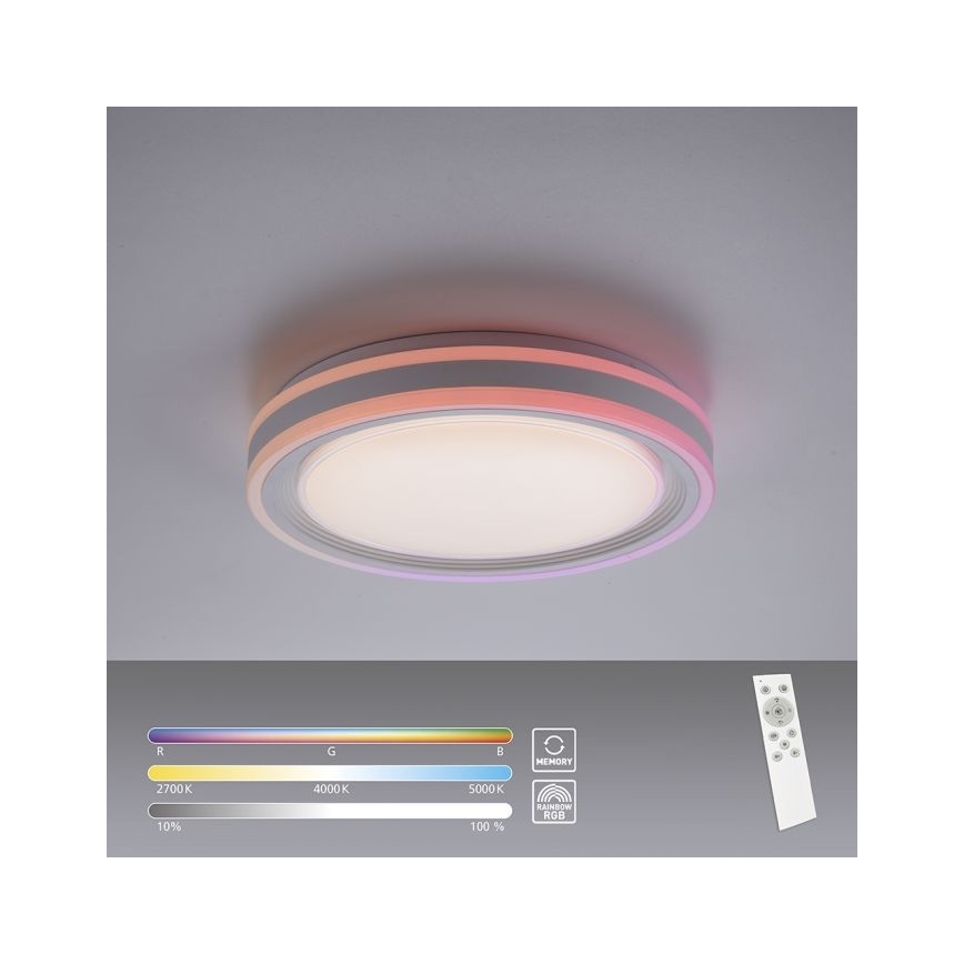 Leuchten Direkt 15152-16 - LED RGBW Dimmable ceiling light SPHERIC LED/18W/230V + remote control