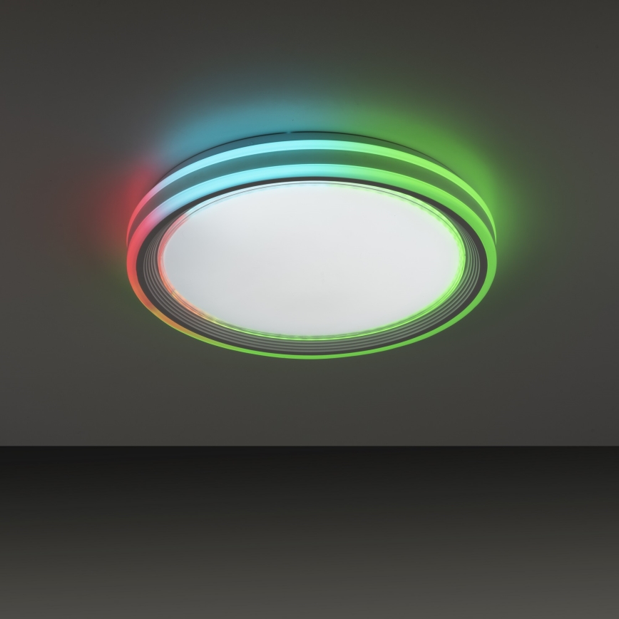 Leuchten Direkt 15154-16 - LED RGB Dimmable ceiling light EDGING LED/39W/230V + remote control