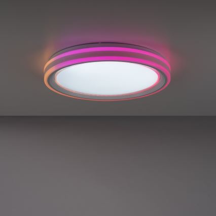 Leuchten Direkt 15154-16 - LED RGB Dimmable ceiling light EDGING LED/39W/230V + remote control