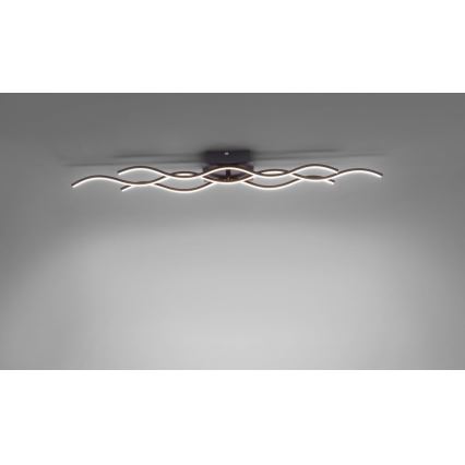 Leuchten Direkt 15166-18 - LED Surface-mounted chandelier WAWE LED/28W/230V black