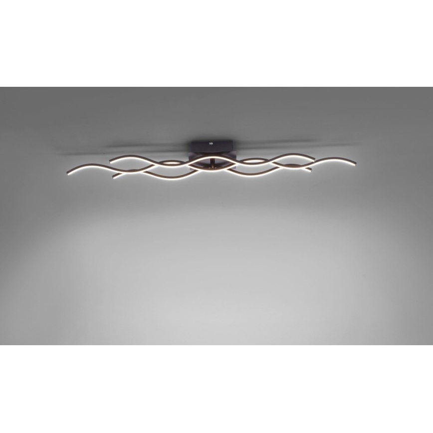 Leuchten Direkt 15166-18 - LED Surface-mounted chandelier WAWE LED/28W/230V black