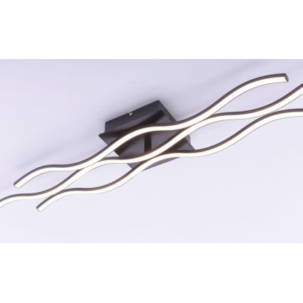 Leuchten Direkt 15166-18 - LED Surface-mounted chandelier WAWE LED/28W/230V black