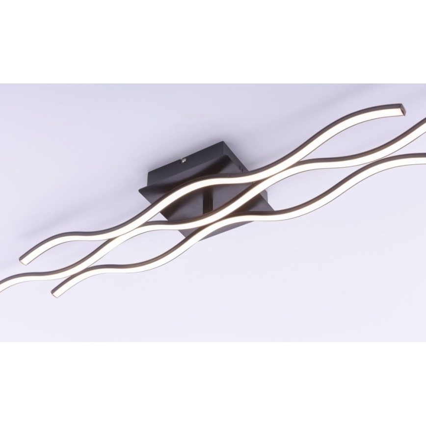 Leuchten Direkt 15166-18 - LED Surface-mounted chandelier WAWE LED/28W/230V black