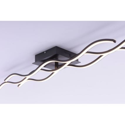Leuchten Direkt 15166-18 - LED Surface-mounted chandelier WAWE LED/28W/230V black