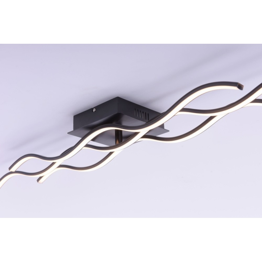 Leuchten Direkt 15166-18 - LED Surface-mounted chandelier WAWE LED/28W/230V black